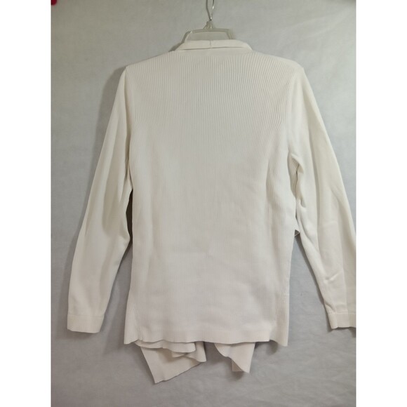 Lands End Women‎ Large Open Front Cardigan White - Picture 11 of 11